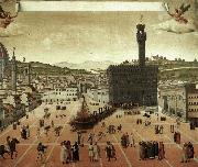 unknow artist, Execution of Savonarola on the Piazza della Signoria